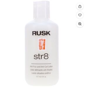 Rusk Str8 Anti-Frizz and Anti-Curl Hair Lotion, 6 Oz Brand new